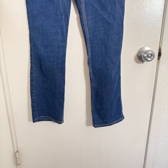 ☀️ ABERCROMBIE & FITCH Ankle Straight Ultra High Rise Jeans Dark Wash Denim - Picture 9 of 9